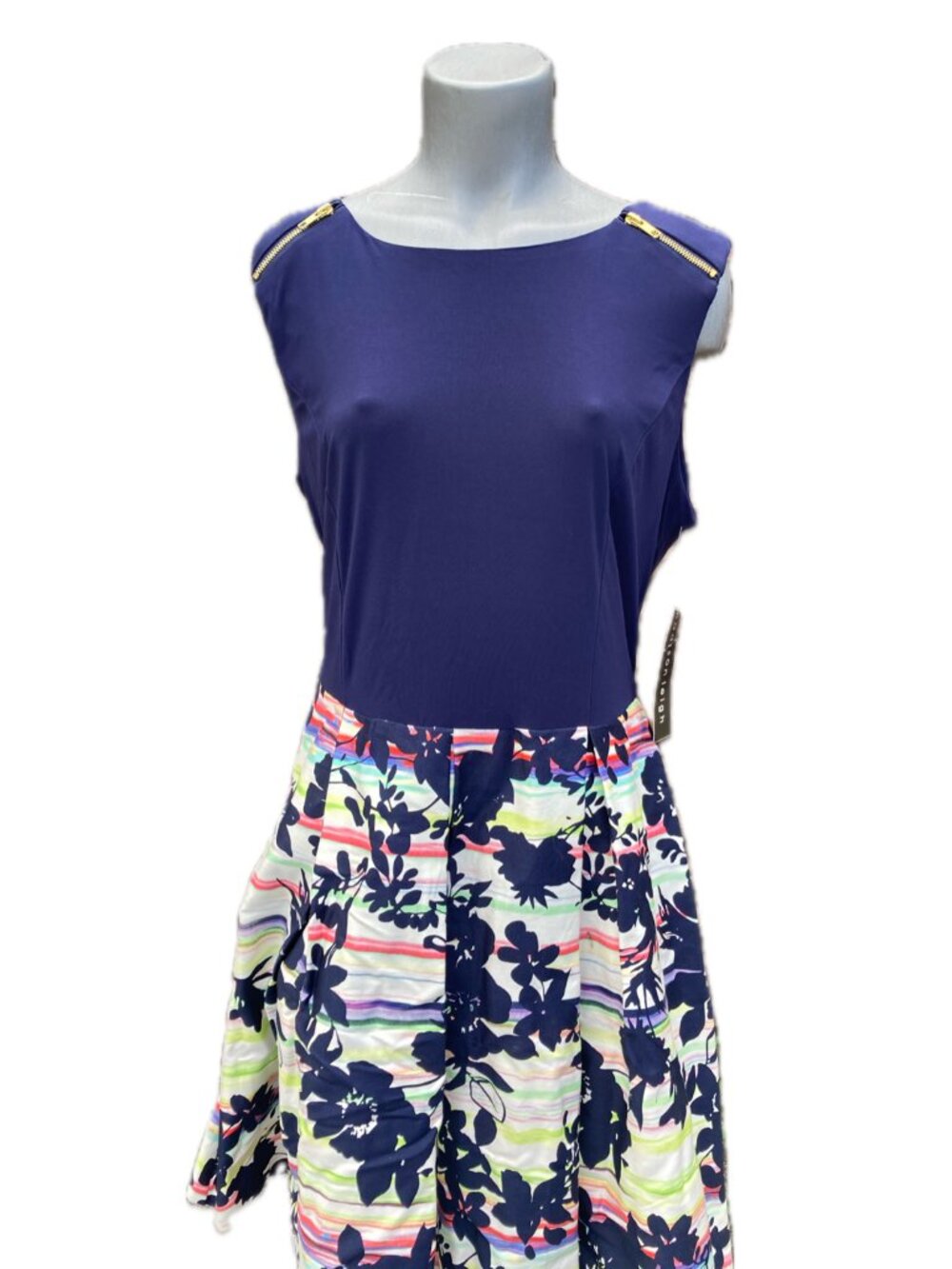 Madison Leigh Navy and Colorful Size 16